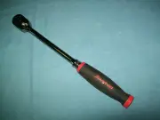 New Snap-on™ 3/8" Drive Red Soft Grip Chrome 12 1/2" Ratchet FHL80 Dual 80 Tech