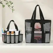 Portable Mesh Storage packetShower Tote Bag For College Dorm Bathroom Gym #