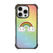 iPhone 16 Pro Ultra Impact Case MagSafe Compatible Double Rainbow