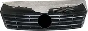 Car Front Bumper Grille Centre Panel Styling Upper Racing Grill Compatible For VW Passat CC 2013 2014 2015 2016 2017(Glossy black)