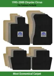 Lloyd Velourtex Front & Rear Mats for '95-00 Chrysler Cirrus w/Blue M-Mopar (for: Chrysler)