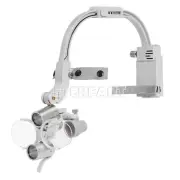 ETERFANT Dental 3.5X Headband Binocular Loupes 5W Dual LED Head Light 2Leds Gray
