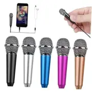 Mini Portable Vocal/Instrument Microphone for Voice Video Recording Black