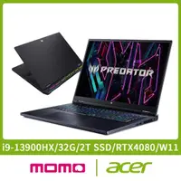 在飛比找momo購物網優惠-【Acer】M365組★18吋i9 RTX電競筆電(Pred