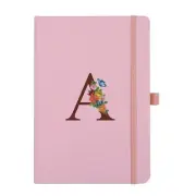 Pink Notebook for Women 5.7"X8.3" A5 Journal Notebook with Letter A Dual-Side...