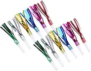 Hohopeti 42pcs Party Whistles for Fun Noise Maker for Birthday Halloween Wedding Carnival and Sports Events Plastic Cheering Props Random Color