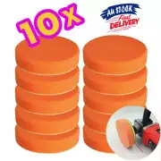 10Pcs 150mm Buffing Polishing Sponge Pads Waxing Foam Kit For Car Polisher Drill