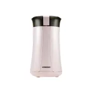 Portable Electric Coffee Bean Grinder Double Leaf Cyclone Grinder Point-touch Household Grain Grinder-Pink