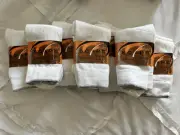14 Pair White Low Cut Socks Size 9-11