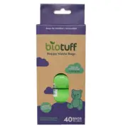 Biotuff Compostable and Biodegradable Nappy Waste Bags (40bags 39 x 26cm)