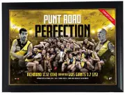 RICHMOND AFL 2019 PREMIERS SIGNED PRINT FRAMED - COTCHIN, DUSTIN MARTIN, RIOLI