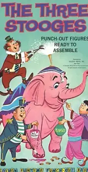 VINTAGE 1962 THREE STOOGES PUNCH OUT PAPER DOLL UNCUT RARE ORG SZ LAZR REPRODCTN