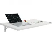 VEVOR Wall Mounted Folding Table, 1000 x 500 mm Wall Mount Drop Leaf Table, Floating Desk with Iron Bracket, Fold Down Desk for Small Spaces, Home Off