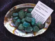 Chrysocolla Tumbled Stone Healing Metaphysical 3/4"-1" approx. 10gm Desc. Card