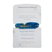 BRAMBLE BAY BRACLET WRAP TURQUOISE HOWLITE