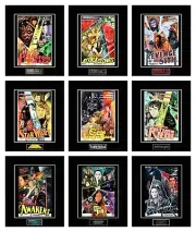 STAR WARS 8"x10" Episode 1-9 Art Poster Style Photos - All 11"x14" Blk Matted