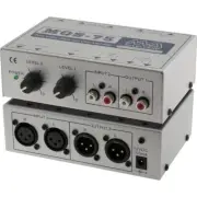 Mclelland Stereo Converter RCA to XLR 2 Way Injector 12V DC- 150mA adapter