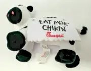 NEW Sealed 2024 Chick-fil-A Plush Cow Doll Toy, Eat Mor Chikin 4" Tall, NIP