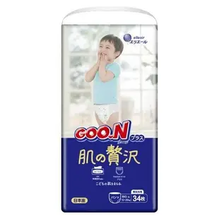 【日本大王】日本大王 GOO.N 境內版奢華肌褲型紙尿褲/箱購(L/XL)