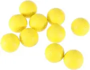 10Pcs Indoor Practice Balls Yellow Elastic Training Balls for Adults Soft Durable Balls for Indoor Exercise and Sports Training Activities