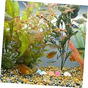Generic 200Pcs Glow The Dark Aquarium Stones Multi Function Decorative Pebbles for Fish Tank and Flowerpot Compact Aquarium Supply for Unique Landscape and Easy Cleaning
