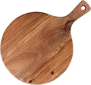 COLLBATH Handmade Wooden Board for Pizza Steak Bread Kitchen Chopping Board Wooden Serving Plate for Friends