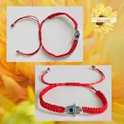 Hamsa Hand Protection Braided Bracelet Evil Eye Brazalete Spiritual Amulet