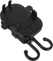 HAMPPLIES Stroller Phone Mount Hooks Detachable and Rotatable Secure Holder for Phones Keys and Bags Baby-Friendly