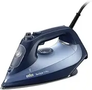 [Braun] TexStyle 7 Pro Steam Iron SI 7160 BL - Iron with Freeglide 3D Soleplate, Vertical Steam, 3000 Watt, Blue