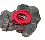 6' 8" USA Made Biothane Dog Leash - 1/2" width - waterproof, stink proof