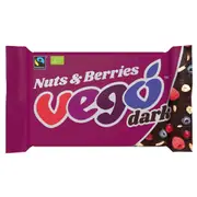 Organic Vego Dark Chocolate Bar Nuts and Berries - Fresh, healthy organic delivery | Doorstep Organics