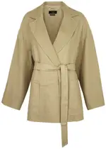 Max Mara Weekend Alpino Safari Linen-blend Blazer - Camel - S (UK8-10 / S) S (UK8-10 / S)