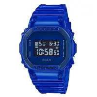 在飛比找Yahoo奇摩購物中心優惠-G-SHOCK 經典5600系列果凍感休閒電子錶-藍(DW-