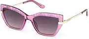 [GUESS] GU00216 81B Shiny Violet 53/17/140 Women's Sunglasses, 81b Shiny Violet, 53/17/140