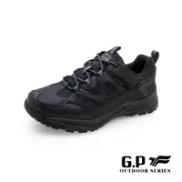 在飛比找PChome24h購物優惠-G.P低筒防水登山休閒鞋(P7762M-10)黑色(SIZE