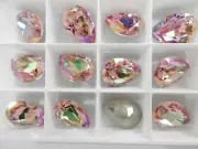 Light Rose Glimmer F (18x13mm) Swarovski 4320 Pear Shape Fancy Stone