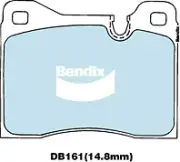 Bendix Front General CT Brake Pad Set for Ferrari Testarossa 4.9L PETROL F113B 1 (for: Ferrari)
