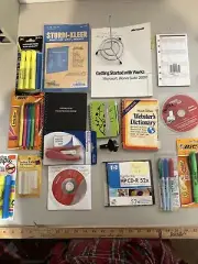 Assorted office supplies