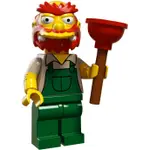 「翻滾樂高」LEGO 71009 抽抽樂 辛普森二代 GROUNDSKEEPER WILLIE 全新已拆未組