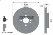 Brake disc TEXTAR 92262403 for MINI MINI (R56) 1.6 2006-2012