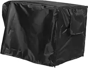 WOONEKY Pet Crate Cover Rainproof Windproof Canopy for Indoor Outdoor Dogs Washable Kennel Home Easy Oxford Fabric Black