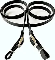 ZAVVIT Biothane® Reins - Closed Reins with Double Bar Buckle. 2.84 m Long! and Easy Care Horse Accessories for Optimal Control and Comfort When Riding