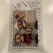 Cat and the Fiddle Designs CF174 Liberty Raggedies 16”