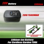 Lithium ion Battery Only 20V 1.5Ah For TOOLSTORM Leaf Blower,Grass,Hedge Trimmer