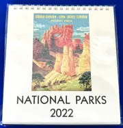 2022 National Parks Calendar-Grand Canyon Zion Bryce Yellowstone--Brand New