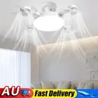E27 Drone Fan with LED Light Remote Control Hanging Fan Ceiling Fan (4 Heads) HO