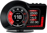 Aswalling F15 Car Hud Heads Up Flat Screen Display Car OBD LCD Inspection Dashboard Speedometer Display Replacement Parts Accessories
