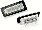 DEMULAX 2x 18 SMD LIGHT License Plate Number Light Lamp, for, for Smart, Fortwo Coupe Convertible 450 451 W450 W453 Car Number Plate Light