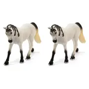 2x Schleich 5.3'' Arabian Mare Horse Animal Action Figure Kids/Child Toy 5-12y