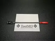 Snap-on Tools NEW RED 3/8" Drive Hard Extra-Long Flex Head Ratchet FHLLFD80